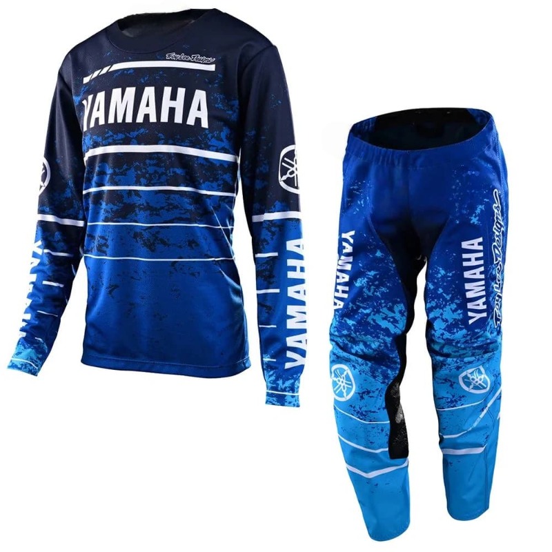 Motorcycle Gear Kids - Summer Yamaha Fashion Trend Blue Striped