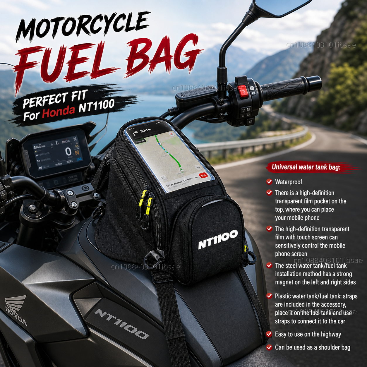 Magnetic Tank Bag - NEW Universal Magnetic Fuel Tank Bag