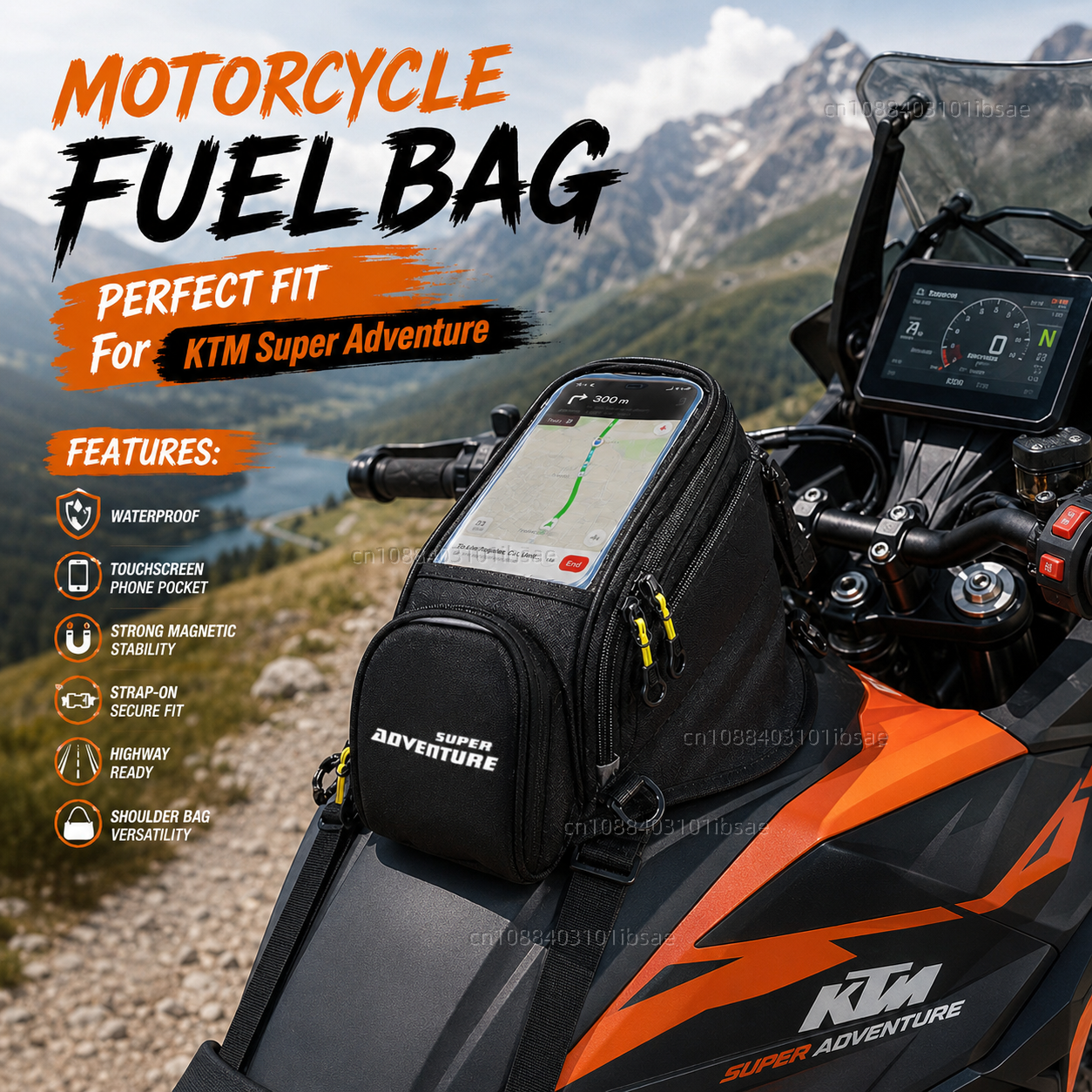 Magnetic Tank Bag - NEW Universal Magnetic Fuel Tank Bag