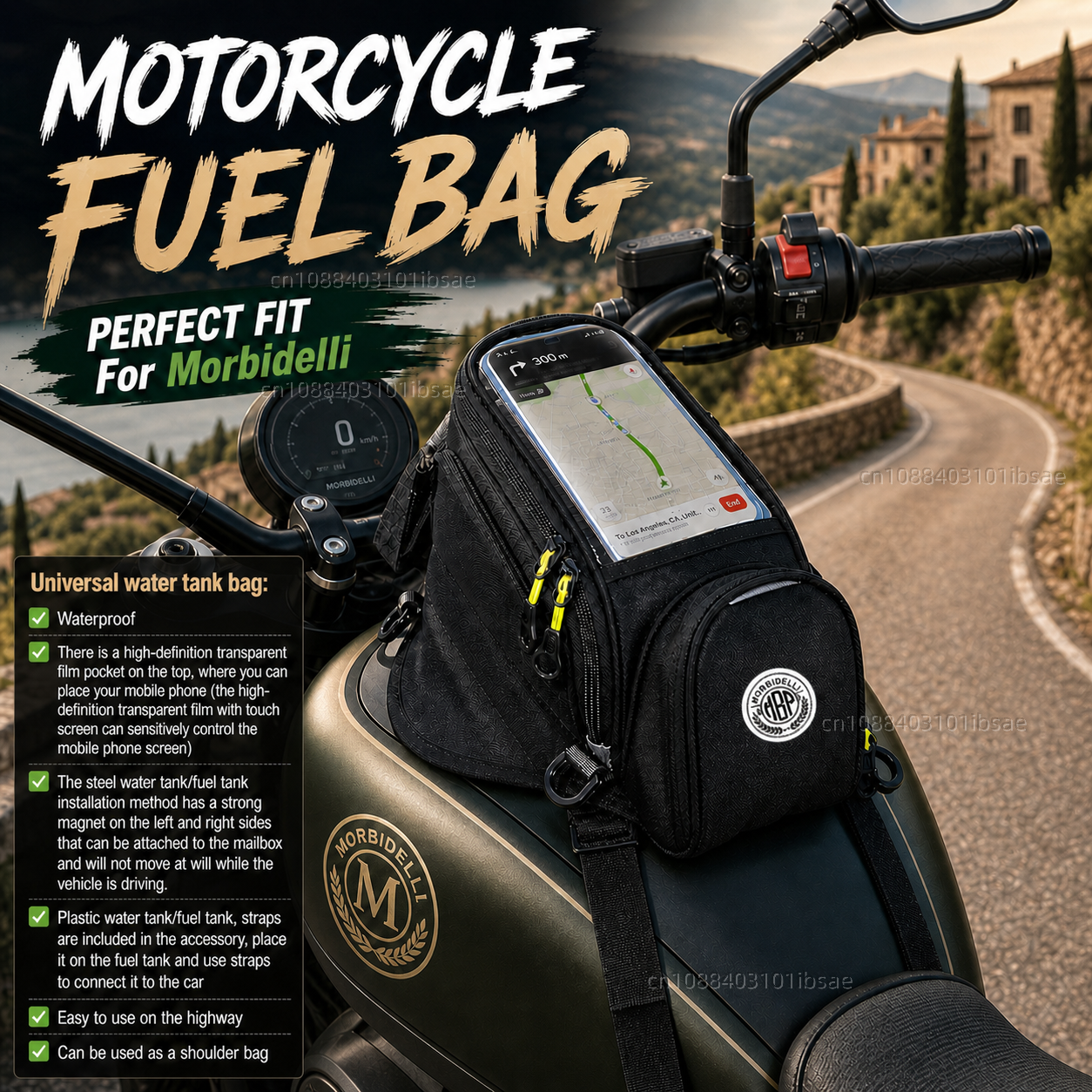 Magnetic Tank Bag - NEW Universal Magnetic Fuel Tank Bag