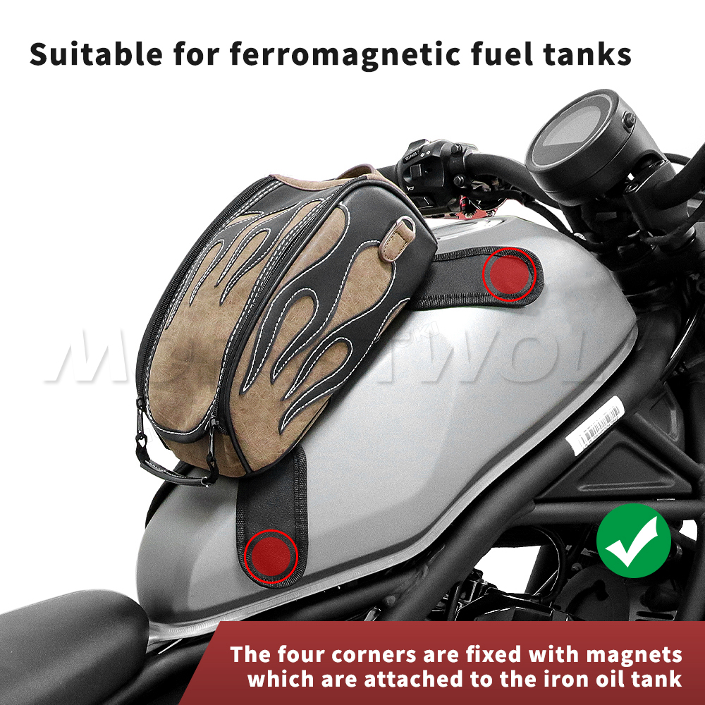 Black Oil Fuel Tank Bag Magnet - Magnetic Tank Bag avis et prix
