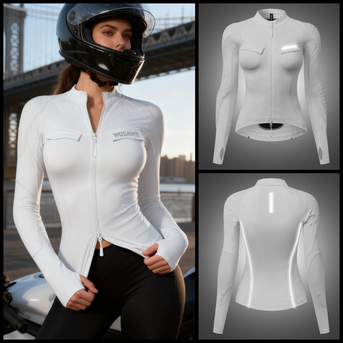 WOSAWE Women Motorcycle Jacket - Motorcycle Gear Jacket Women avis et prix