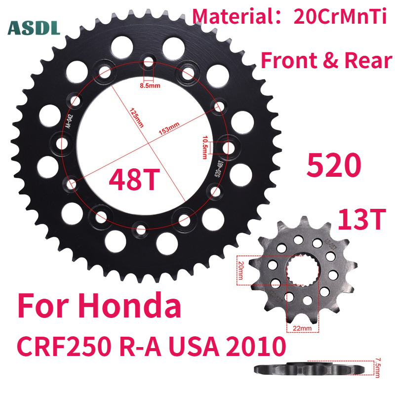 520 Chain 48T 13T Teeth Motorc - Motorcycle Gear Usa avis et prix