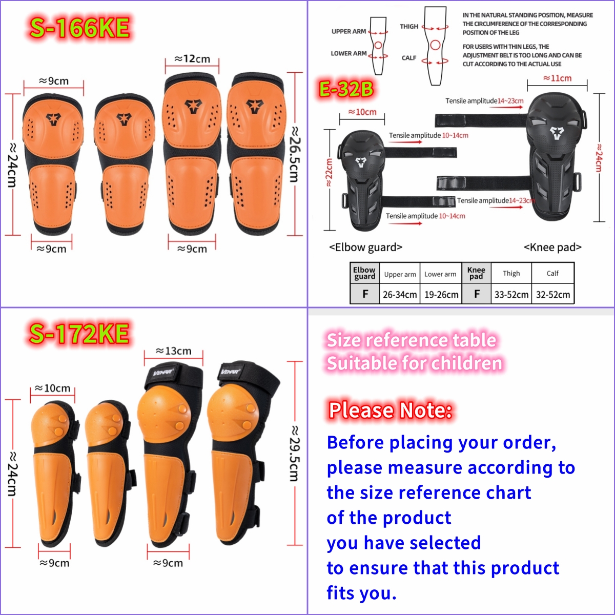VEMAR Children Knee and Elbow  - Motorcycle Gear Kids avis et prix