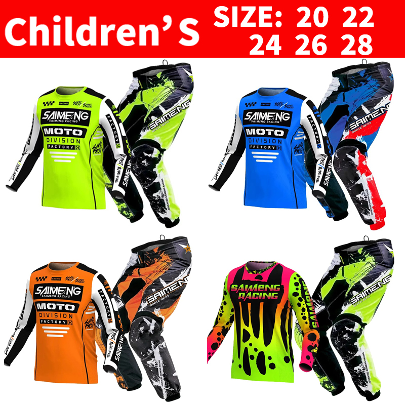 Motocross Jersey and Pants chi - Motorcycle Gear Kids avis et prix