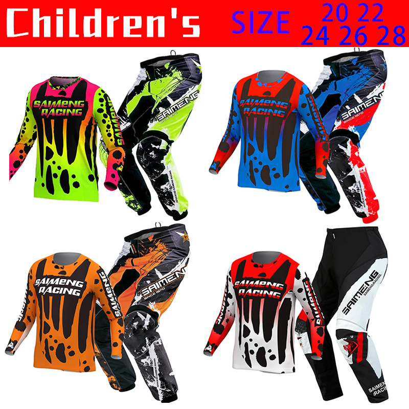 Motocross Jersey and Pants chi - Motorcycle Gear Kids avis et prix